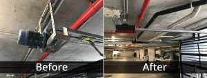 Garage Door Motor Before/After
